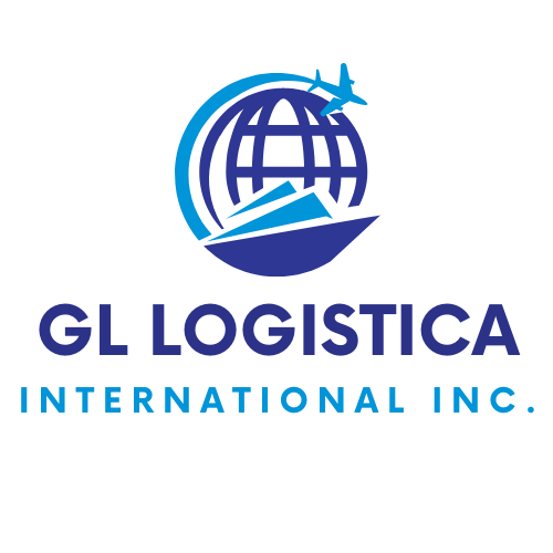 Blue and Gray Modern Logistics Logo Design